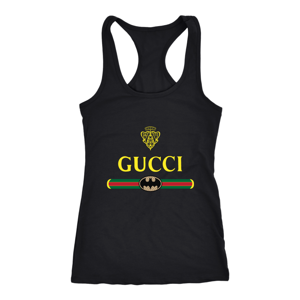 Gucci-Logo-With-Batman-Women-Racerback-Tank-Top Gucci Logo With Batman Women Racerback Tank Top