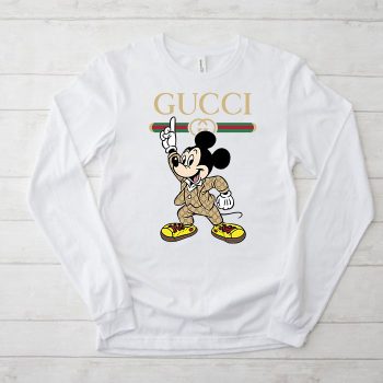 Gucci Mickey Mouse Unisex & Kid Long Sleeve Tee TBL035