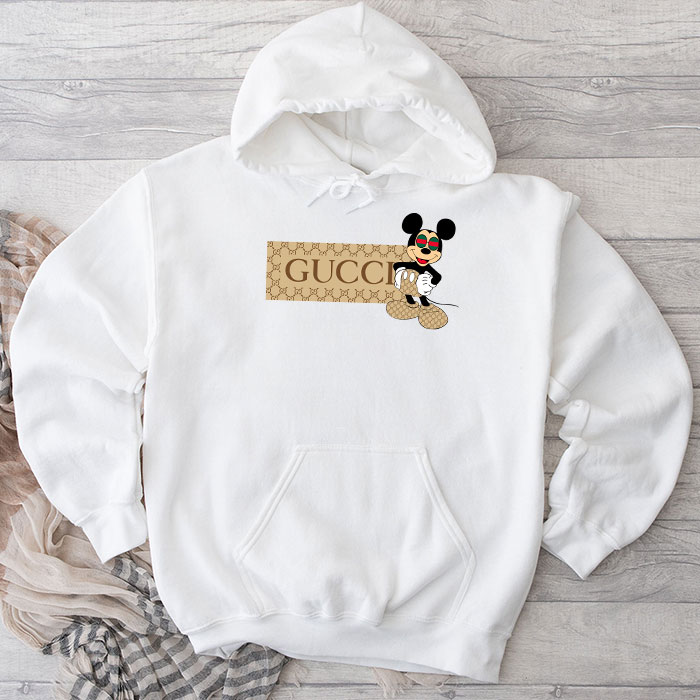 Gucci-Mickey-Mouse-Unisex-Pullover-Hoodie-TB226 Gucci Mickey Mouse Unisex Pullover Hoodie TB226