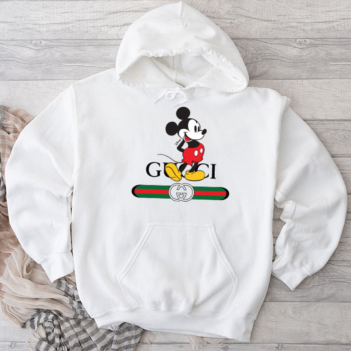 Gucci-Mickey-Mouse-Unisex-Pullover-Hoodie-TB229 Gucci Mickey Mouse Unisex Pullover Hoodie TB229