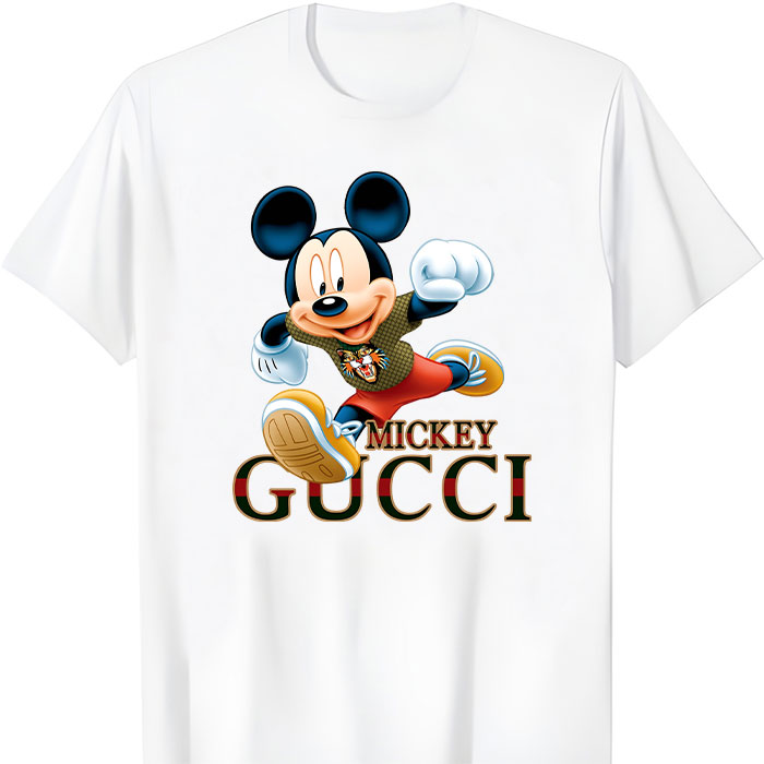 Gucci-Mickey-Mouse-Unisex-T-Shirt-CB467 Gucci Mickey Mouse Unisex T-Shirt CB467