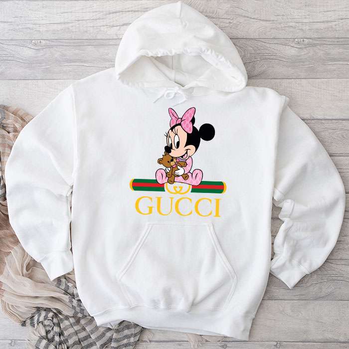 Gucci-Minnie-Mouse-Kid-Unisex-Pullover-Hoodie-NTB2234 Gucci Minnie Mouse Kid Unisex Pullover Hoodie NTB2234