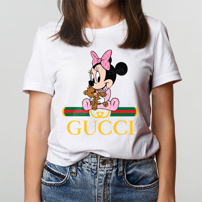 Gucci-Minnie-Mouse-Kid-Unisex-T-Shirt-NTB2608-1