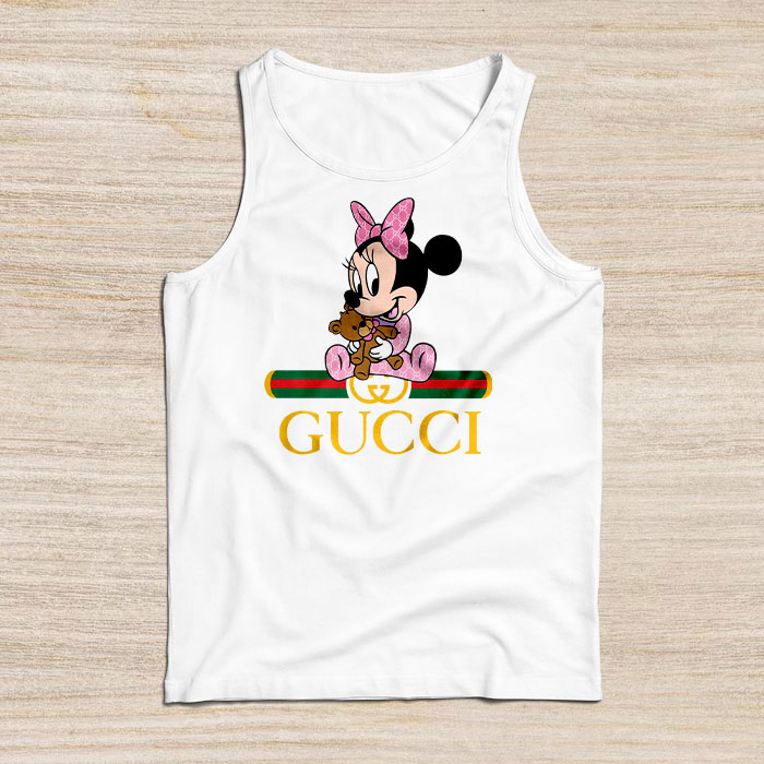Gucci-Minnie-Mouse-Kid-Unisex-Tank-Top-NTB2453 Gucci Minnie Mouse Kid Unisex Tank Top NTB2453