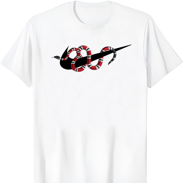 Gucci-Nike-Snake-Logo-Unisex-T-Shirt-NTB2636 Gucci Nike Snake Logo Unisex T-Shirt NTB2636