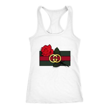 Gucci Rose Printed Women Racerback Tank Top