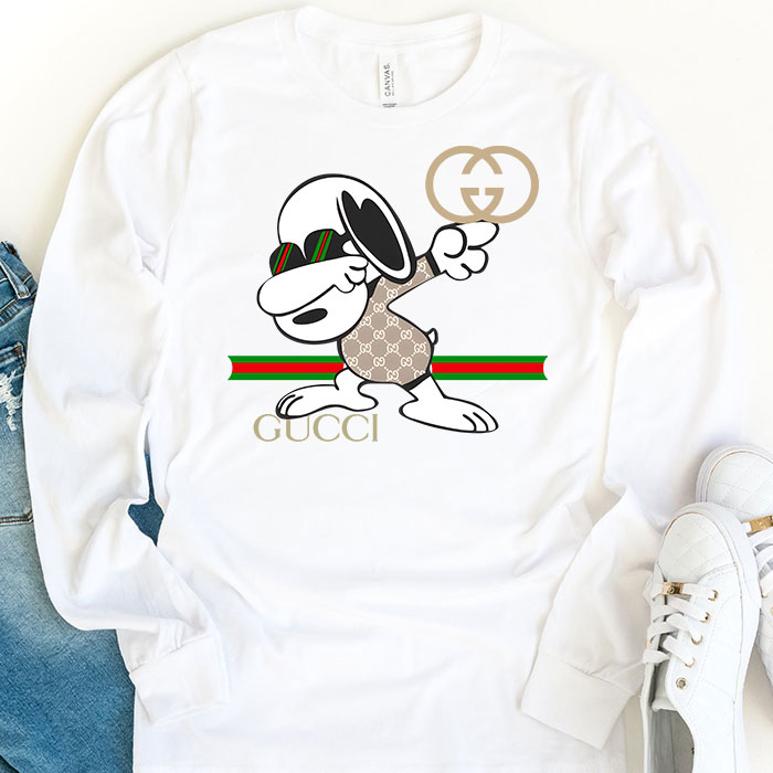 Gucci-Snoopy-Dabbing-Unisex-Kid-Long-Sleeve-Tee-TBL028-1