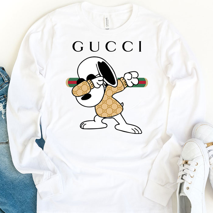 Gucci-Snoopy-Dabbing-Unisex-Kid-Long-Sleeve-Tee-TBL057-1