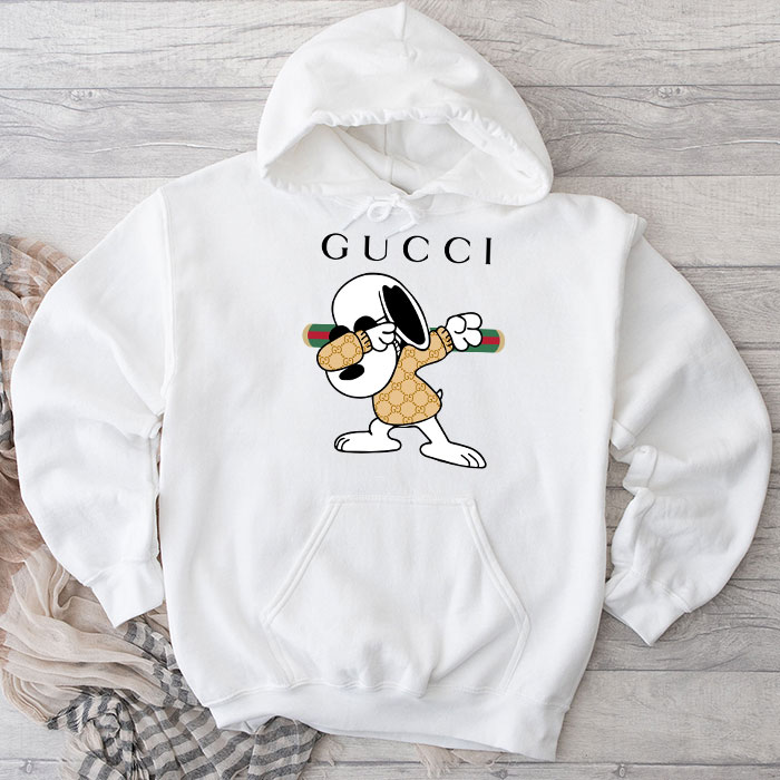 Gucci-Snoopy-Dabbing-Unisex-Pullover-Hoodie-TB254 Gucci Snoopy Dabbing Unisex Pullover Hoodie TB254