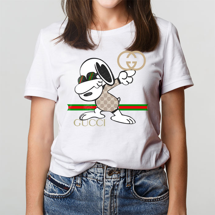 Gucci-Snoopy-Dabbing-Unisex-T-Shirt-CB457-1