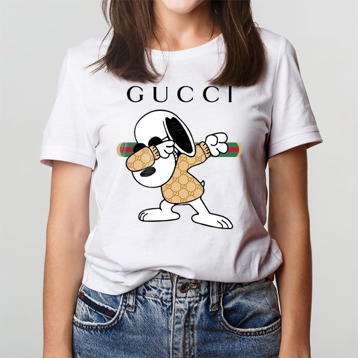 Gucci-Snoopy-Dabbing-Unisex-T-Shirt-CB486-1