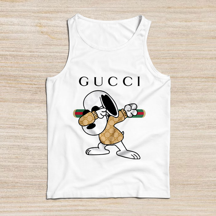 Gucci-Snoopy-Dabbing-Unisex-Tank-Top-TB031 Gucci Snoopy Dabbing Unisex Tank Top TB031