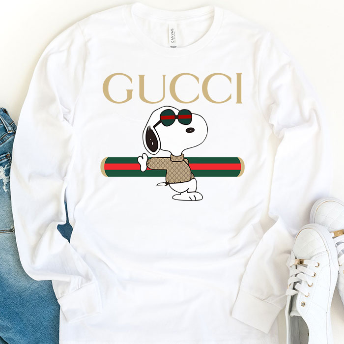 Gucci-Snoopy-Unisex-Kid-Long-Sleeve-Tee-TBL058-1