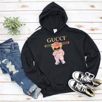 Gucci Teddy Bear Girl Unisex Pullover Hoodie HTB2321