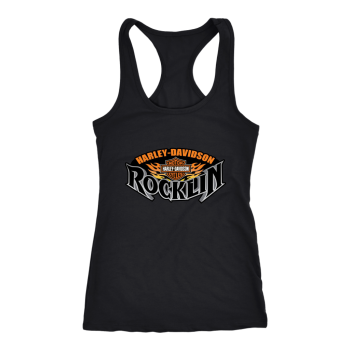 Harley Davidson Of Rocklin Women Racerback Tank Top