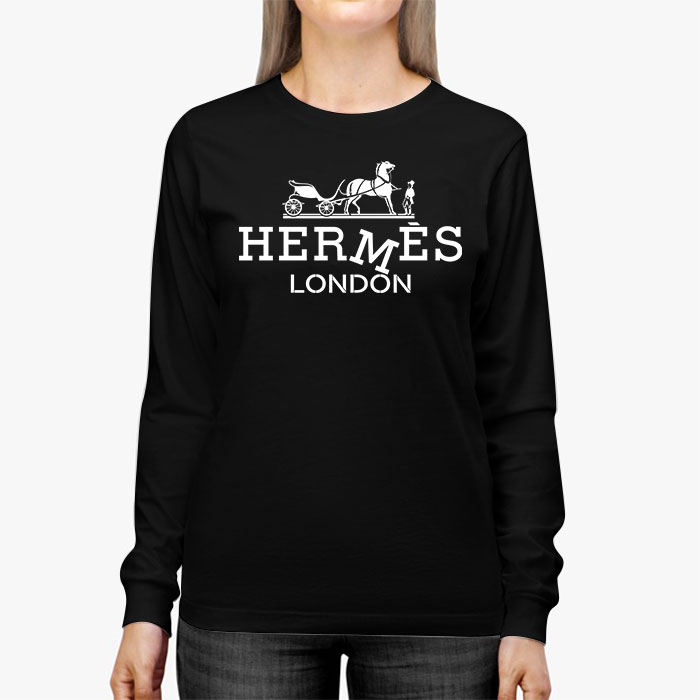 Hermes-London-Horse-Original-Logo-Kid-Tee-Unisex-Longsleeve-Tee-LTB2937-3