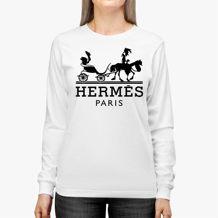 Hermes-Paris-Horse-Logo-Kid-Tee-Unisex-Longsleeve-Tee-LTB2930-2