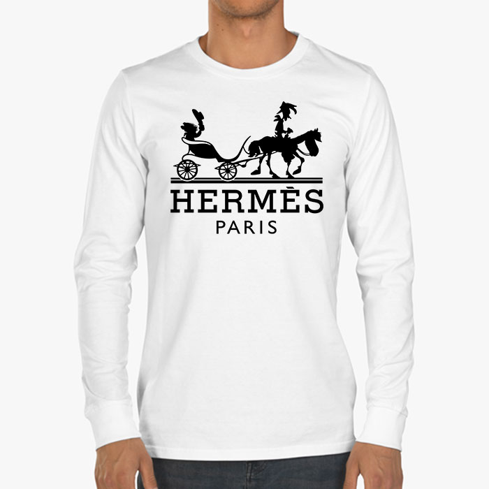 Hermes-Paris-Horse-Logo-Kid-Tee-Unisex-Longsleeve-Tee-LTB2930-3
