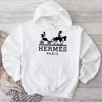 Hermes Paris Horse Logo Unisex Pullover Hoodie HTB2120