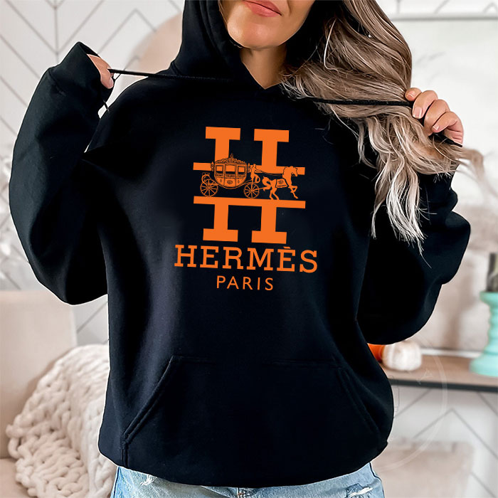 Hermes-Paris-Horse-Logo-Unisex-Pullover-Hoodie-HTB2125-2