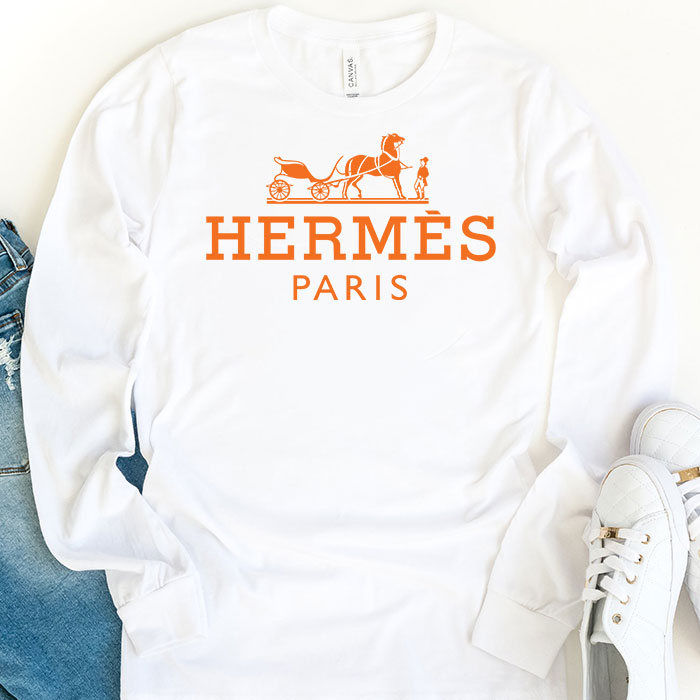 Hermes-Paris-Horse-Original-Logo-Kid-Tee-Unisex-Longsleeve-Tee-LTB2923-1