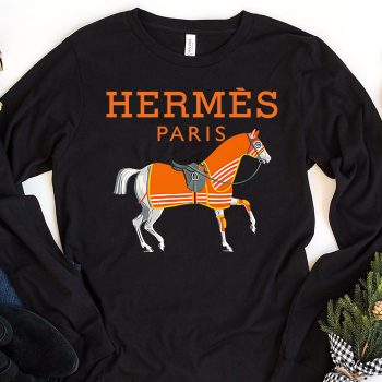 Hermes Paris Horse Original Logo Kid Tee Unisex Longsleeve Tee LTB2924