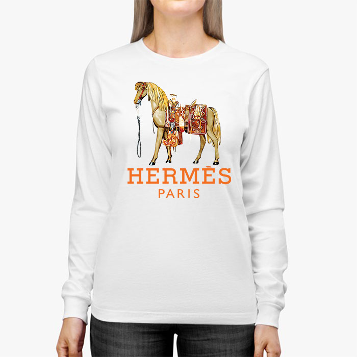 Hermes-Paris-Horse-Original-Logo-Kid-Tee-Unisex-Longsleeve-Tee-LTB2936-2
