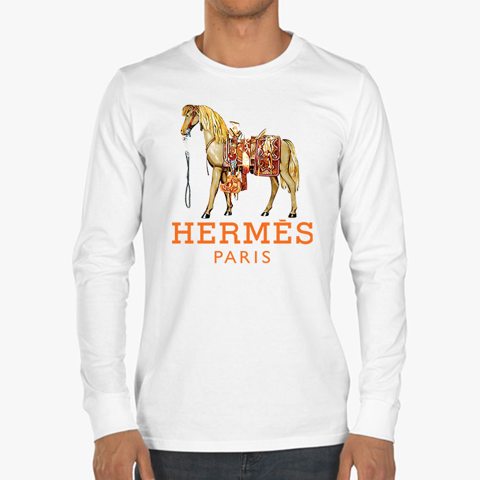 Hermes-Paris-Horse-Original-Logo-Kid-Tee-Unisex-Longsleeve-Tee-LTB2936-3