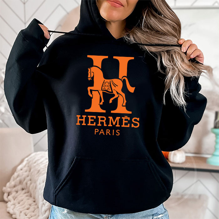 Hermes-Paris-Horse-Original-Logo-Unisex-Pullover-Hoodie-HTB2121-2