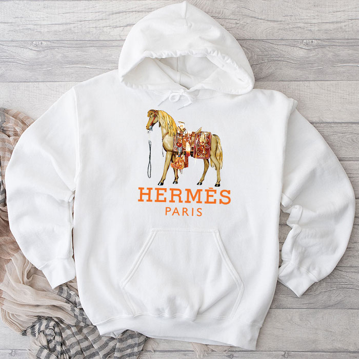 Hermes-Paris-Horse-Original-Logo-Unisex-Pullover-Hoodie-HTB2126 Hermes Paris Horse Original Logo Unisex Pullover Hoodie HTB2126