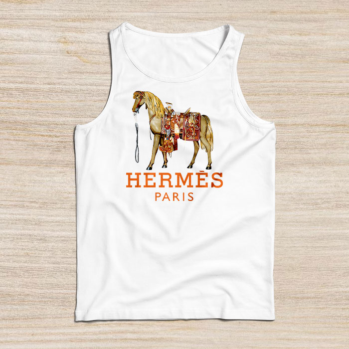 Hermes-Paris-Horse-Original-Logo-Unisex-Tank-Top-TTTB2945 Hermes Paris Horse Original Logo Unisex Tank Top TTTB2945
