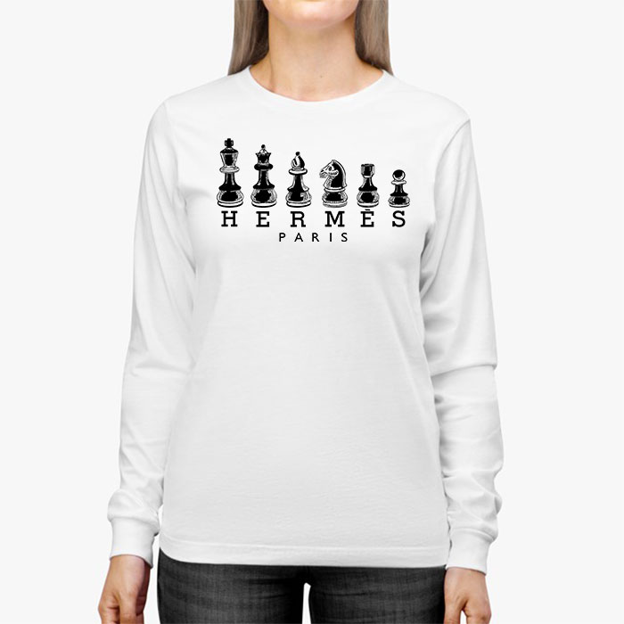 Hermes-Paris-Seahorses-Kid-Tee-Unisex-Longsleeve-Tee-LTB2927-2