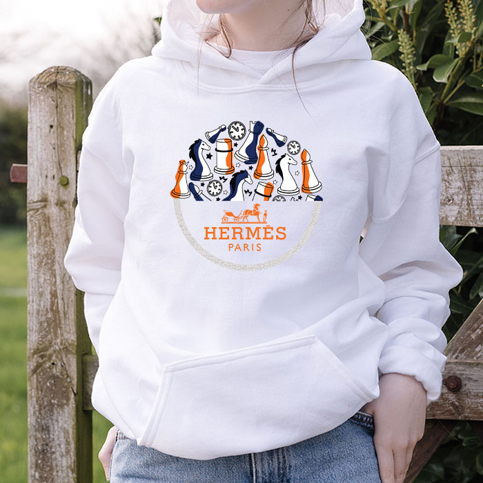 Hermes-Paris-Seahorses-Logo-Unisex-Pullover-Hoodie-HTB2116-1