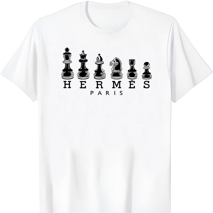 Hermes-Paris-Seahorses-Unisex-T-Shirt-TTB2927 Hermes Paris Seahorses Unisex T-Shirt TTB2927