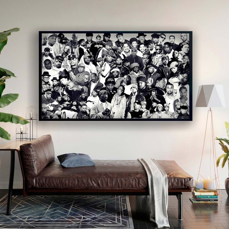 Hip-Hop-Legend-Canvas-Legend-Rappers-Print-Eminem-2pac-Snoop-Dogg-50-Cent-Ice-Cube-Poster-Wall-Art-Rappers-Canvas-Rappers-Poster-1