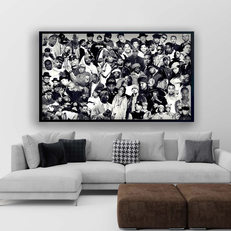 Hip-Hop-Legend-Canvas-Legend-Rappers-Print-Eminem-2pac-Snoop-Dogg-50-Cent-Ice-Cube-Poster-Wall-Art-Rappers-Canvas-Rappers-Poster-2