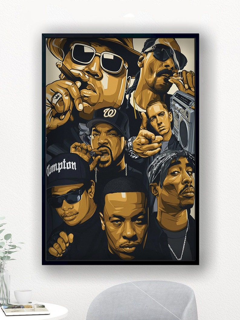 Hip-Hop-Rap-Legends-Canvas-2Pac-Biggie-Snoop-Dogg-Eminem-Ice-Cube-Poster-Wall-Art-Rap-Legends-For-Rapper-Lovers-1