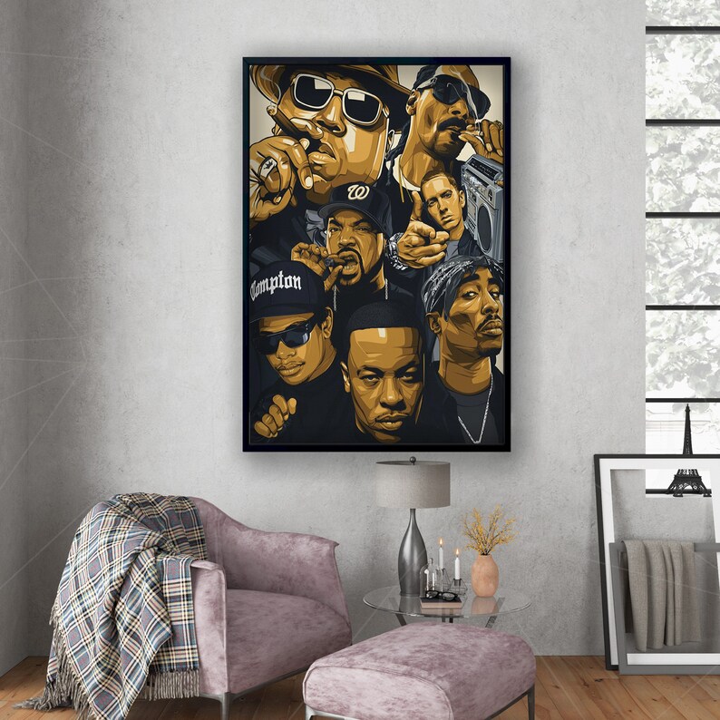 Hip-Hop-Rap-Legends-Canvas-2Pac-Biggie-Snoop-Dogg-Eminem-Ice-Cube-Poster-Wall-Art-Rap-Legends-For-Rapper-Lovers-2