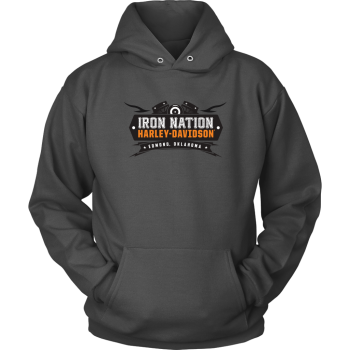 Iron Nation Harley Davidson Logo Unisex Hoodie