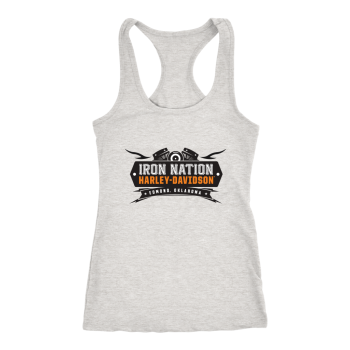 Iron Nation Harley Davidson Logo Women Racerback Tank Top