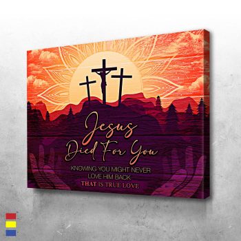 It Was All For You Jesus Died For You Art that Speaks to Your Soul Canvas Poster Print Wall Art Decor