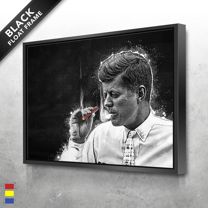 Joint-Kennedy-the-Timeless-Elegance-of-JFK-in-History-Canvas-Poster-Print-Wall-Art-Decor-1