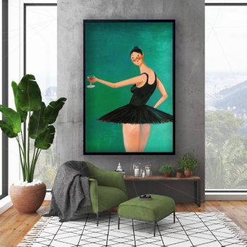 Kanye West Canvas Kanye West Poster Runaway Beautiful Dark Twisted Fantasy Ballerina Fine Art Contemporary Gallery Canvas Wall Art