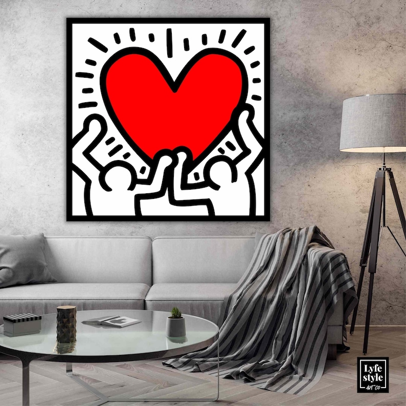 Keith-Haring-Love-Canvas-Pop-Art-Canvas-Wall-Decor-Colourful-Art-1