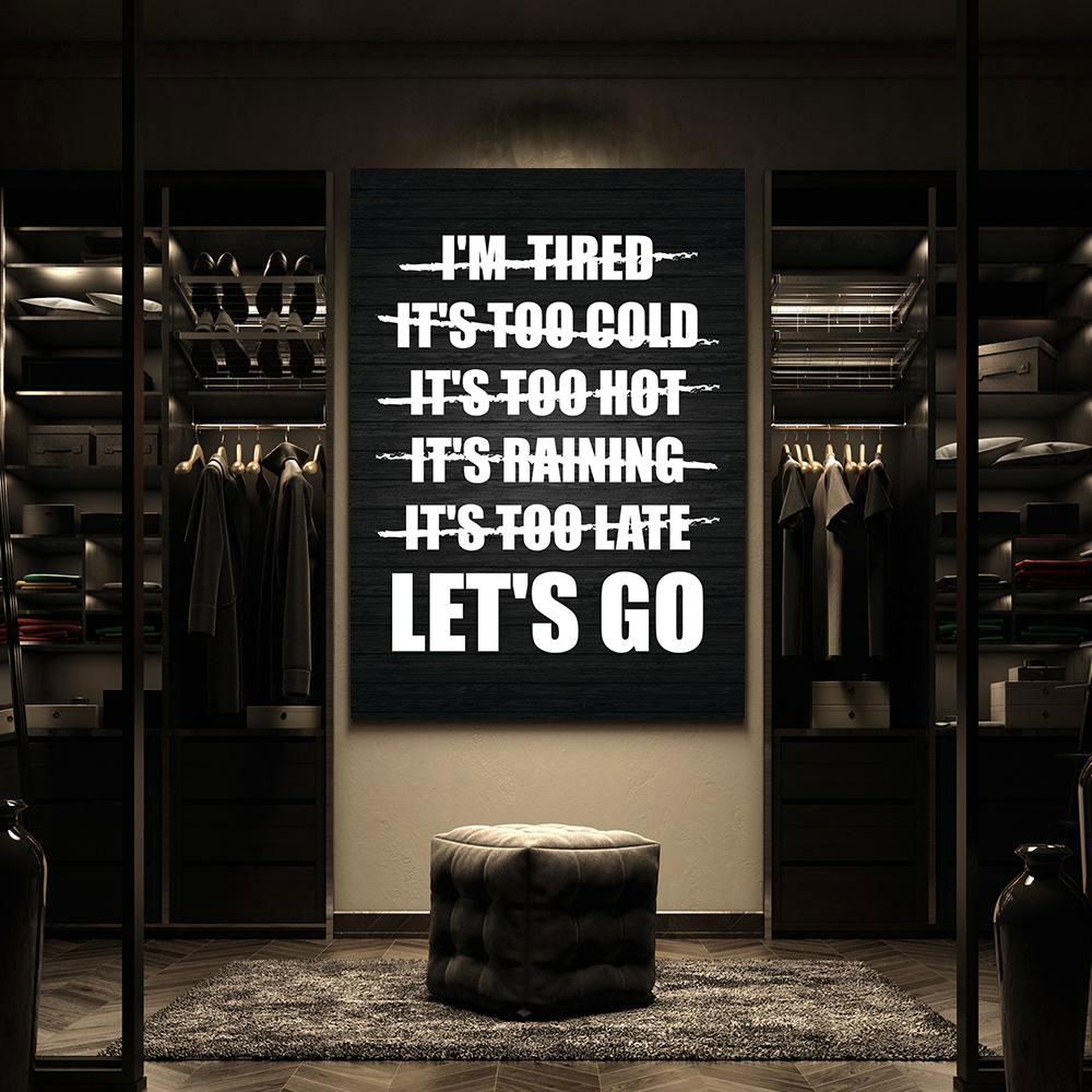 Lets-Go-No-Excuses-Gym-Canvas-Poster-Prints-Wall-Art-Decor-For-Fan-M23 Lets Go No Excuses Gym Canvas Poster Prints - Wall Art Decor For Fan M23