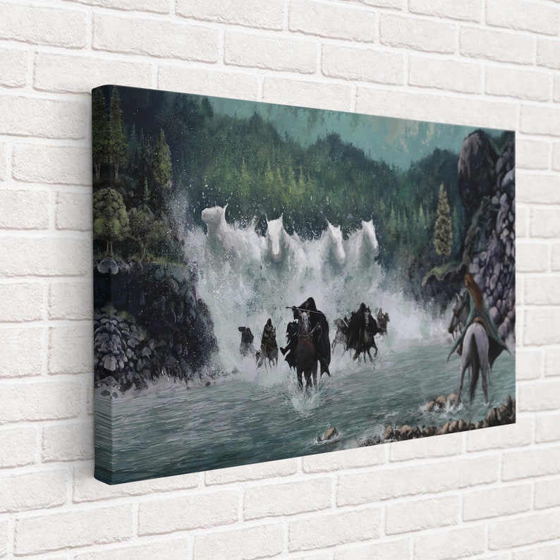Lord-of-The-Rings-Canvas-Huge-Canvas-Iconic-Decor-The-Horses-of-The-Nazgul-Arwen-Elf-Canvas-Arwen-Nazgul-Chase-Poster-Lotr-Canvas Lord of The Rings Canvas Huge Canvas Iconic Decor The Horses of The Nazgul Arwen Elf Canvas Arwen Nazgul Chase Poster Lotr Canvas