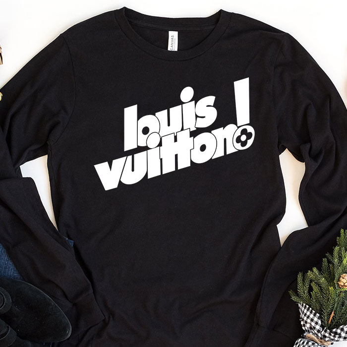 Louis-Vuitton-Everyday-Logo-Luxury-Unisex-Kid-Long-Sleeve-Tee-TBL191 Louis Vuitton Everyday Logo Luxury Unisex & Kid Long Sleeve Tee TBL191