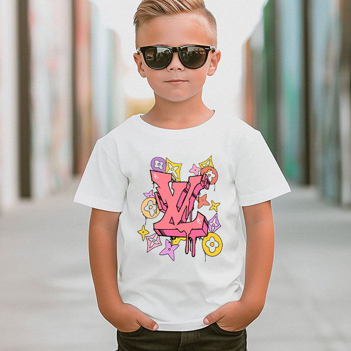 Louis-Vuitton-Graffiti-Logo-LV-Unisex-T-Shirt-CB436-4