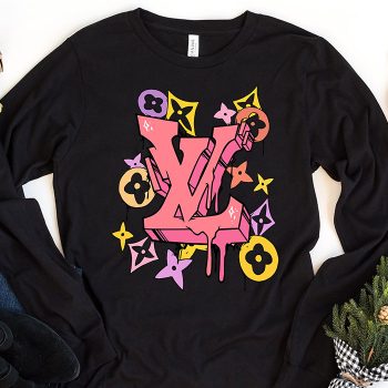 Louis Vuitton  Graffiti Logo Unisex & Kid Long Sleeve Tee TBL183
