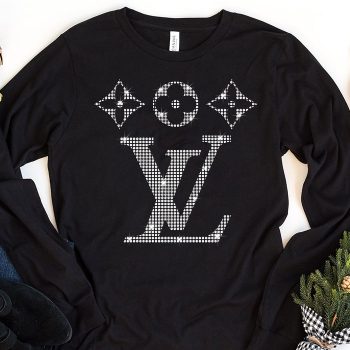 Louis Vuitton Logo Luxury Diamonds Unisex & Kid Long Sleeve Tee LTB2607